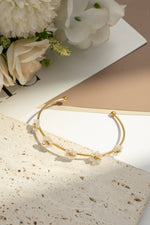 Charger l'image dans la galerie, COSMOS - Bracelet jonc doré fleurs colorées délicates acier lumineux
