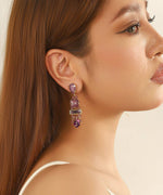 Charger l'image dans la galerie, Blossom bijoux - Boucles d’oreilles pendantes strass pampilles – 26AHBOL023
