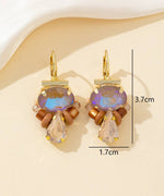 Charger l'image dans la galerie, Blossom bijoux - Boucles d’oreilles dormeuse strass goutte – 26PEBOL010
