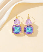 Charger l'image dans la galerie, Blossom bijoux - Boucles d’oreilles dormeuse strass géométrique – 26PEBOL007
