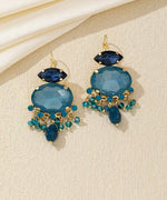 Charger l'image dans la galerie, Blossom bijoux - Boucles d'oreilles pendantes strass pampilles –  26AHBOL018
