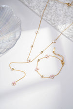 Charger l'image dans la galerie, COSMOS - Collier Y fleur chic acier inoxydable délicat élégant modern

