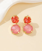 Charger l'image dans la galerie, Blossom bijoux - Boucles d’oreilles clou double cristal facetté - 26PEBOL002

