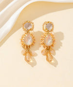 Charger l'image dans la galerie, Blossom bijoux - Boucles d’oreilles strass &amp; perles facettées – 26PEBOL027
