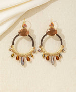 Charger l'image dans la galerie, Blossom bijoux - Boucles d’oreilles Dormeuse pendantes anneau – 26AHBOL037
