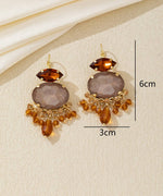 Charger l'image dans la galerie, Blossom bijoux - Boucles d'oreilles pendantes strass pampilles –  26AHBOL018
