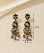 Charger l'image dans la galerie, Blossom bijoux - Boucles d’oreilles pendantes strass pampilles – 26AHBOL023
