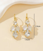 Charger l'image dans la galerie, Blossom bijoux - Boucles d’oreilles dormeuse strass cascade – 26PEBOL012
