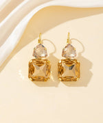Charger l'image dans la galerie, Blossom bijoux - Boucles d’oreilles dormeuse strass géométrique – 26PEBOL007
