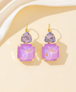Charger l'image dans la galerie, Blossom bijoux - Boucles d’oreilles dormeuse strass géométrique – 26PEBOL007
