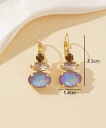 Charger l'image dans la galerie, Blossom bijoux - Boucles d’oreilles dormeuse strass trio ovale – 26PEBOL011
