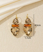 Charger l'image dans la galerie, Blossom bijoux - Boucles d’oreilles cœur cristal pendantes – 26AHBOL027
