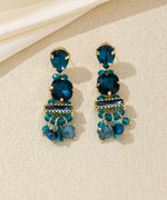 Charger l'image dans la galerie, Blossom bijoux - Boucles d’oreilles pendantes strass pampilles – 26AHBOL023
