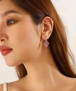 Charger l'image dans la galerie, Blossom bijoux - Boucles d’oreilles dormeuse strass graphique – 26PEBOL013
