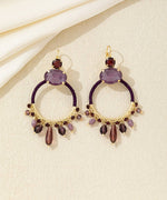 Charger l'image dans la galerie, Blossom bijoux - Boucles d’oreilles Dormeuse pendantes anneau – 26AHBOL037
