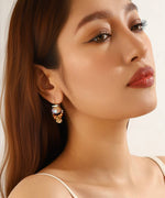 Charger l'image dans la galerie, Blossom bijoux - Boucles d’oreilles dormeuse strass goutte – 26PEBOL010
