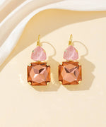 Charger l'image dans la galerie, Blossom bijoux - Boucles d’oreilles dormeuse strass géométrique – 26PEBOL007

