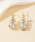 Charger l'image dans la galerie, Blossom bijoux - Boucles d’oreilles dormeuse strass trio ovale – 26PEBOL011
