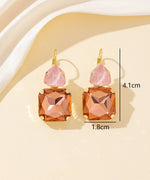 Charger l'image dans la galerie, Blossom bijoux - Boucles d’oreilles dormeuse strass géométrique – 26PEBOL007
