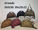 Charger l'image dans la galerie, MIA LAROUGE - SAC À MAIN AVEC BANDOULIÈRE EN SUÉDINE.
