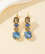 Charger l'image dans la galerie, Blossom bijoux - Boucles d’oreilles pendantes en verre facetté – 26PEBOL003
