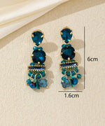 Charger l'image dans la galerie, Blossom bijoux - Boucles d’oreilles pendantes strass pampilles – 26AHBOL023
