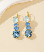 Charger l'image dans la galerie, Blossom bijoux - Boucles d’oreilles pendantes en verre facetté – 26PEBOL003
