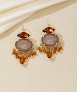 Charger l'image dans la galerie, Blossom bijoux - Boucles d'oreilles pendantes strass pampilles –  26AHBOL018
