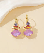 Charger l'image dans la galerie, Blossom bijoux - Boucles d’oreilles dormeuse strass trio ovale – 26PEBOL011
