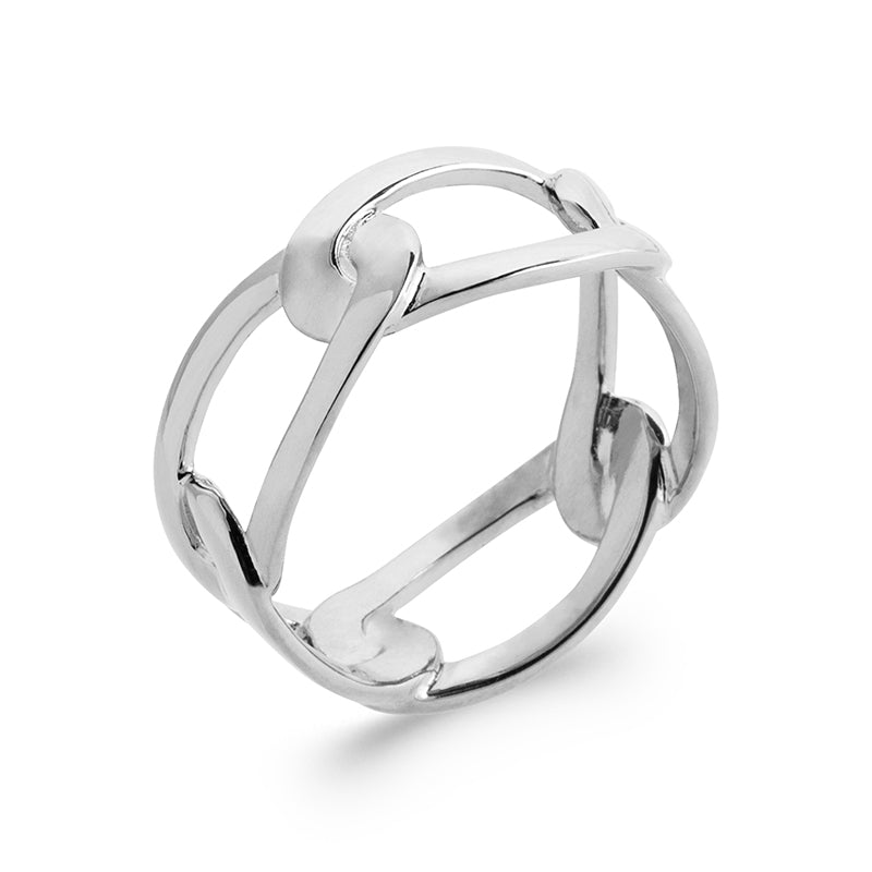 Bague Argent Maille ovale - by URBAN