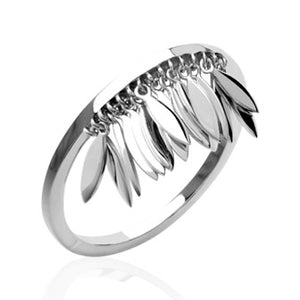 Bague Argent Multi-pampilles - by URBAN