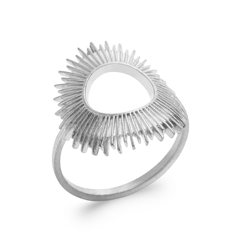 Bague Argent Soleil - by URBAN