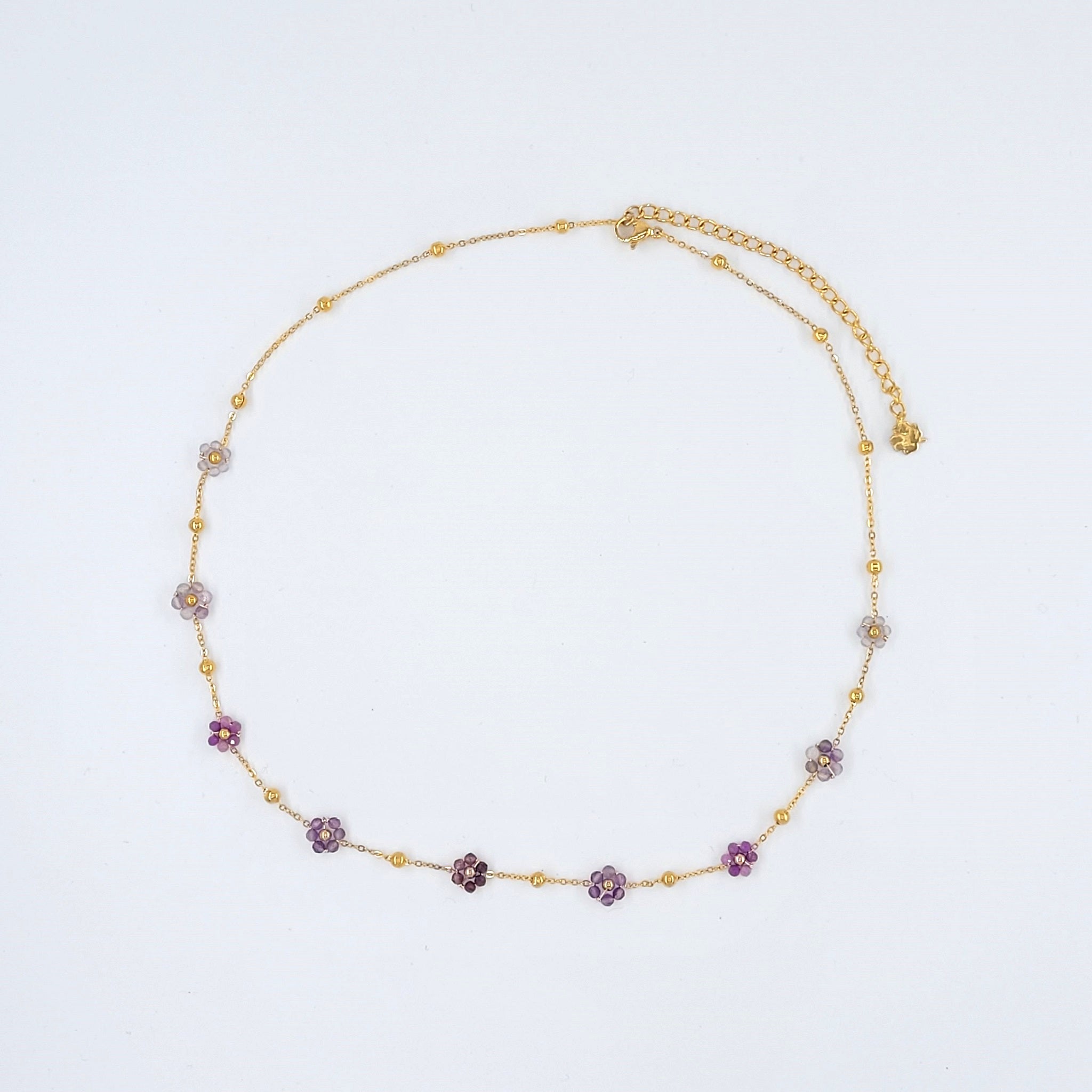 Collier Jaxine violet - HABAHA