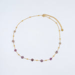 Charger l&#39;image dans la galerie, Collier Jaxine violet - HABAHA
