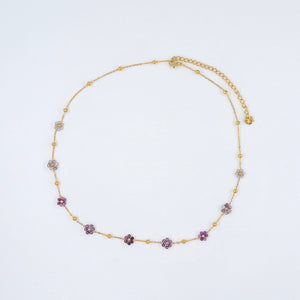 Collier Jaxine violet - HABAHA