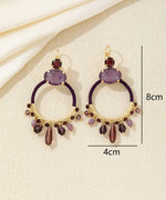 Charger l'image dans la galerie, Blossom bijoux - Boucles d’oreilles Dormeuse pendantes anneau – 26AHBOL037
