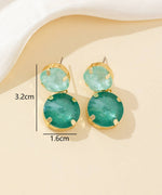 Charger l'image dans la galerie, Blossom bijoux - Boucles d’oreilles clou double cristal facetté - 26PEBOL002
