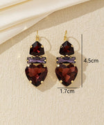 Charger l'image dans la galerie, Blossom bijoux - Boucles d’oreilles cœur cristal pendantes – 26AHBOL027
