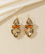 Charger l'image dans la galerie, Blossom bijoux - Boucles d’oreilles cœur cristal pendantes – 26AHBOL027
