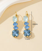 Charger l'image dans la galerie, Blossom bijoux - Boucles d’oreilles pendantes en verre facetté – 26PEBOL003
