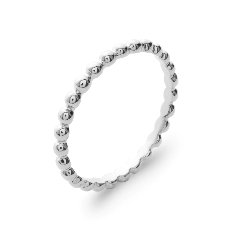 Bague Argent mini billes - by URBAN