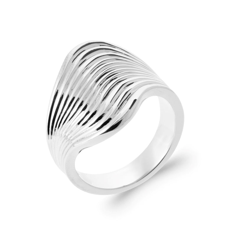 Bague Argent Vague - by URBAN