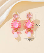 Charger l'image dans la galerie, Blossom bijoux - Boucles d’oreilles strass &amp; perles facettées – 26PEBOL027
