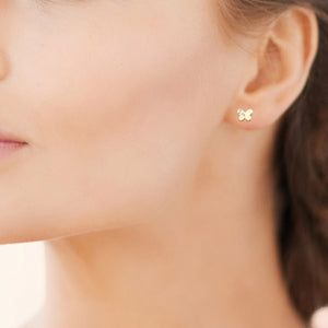 Boucles d'oreilles Plaqué Or Papillon - By URBAN