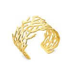 Charger l'image dans la galerie, Bracelet jonc Acier doré Corail - By URBAN
