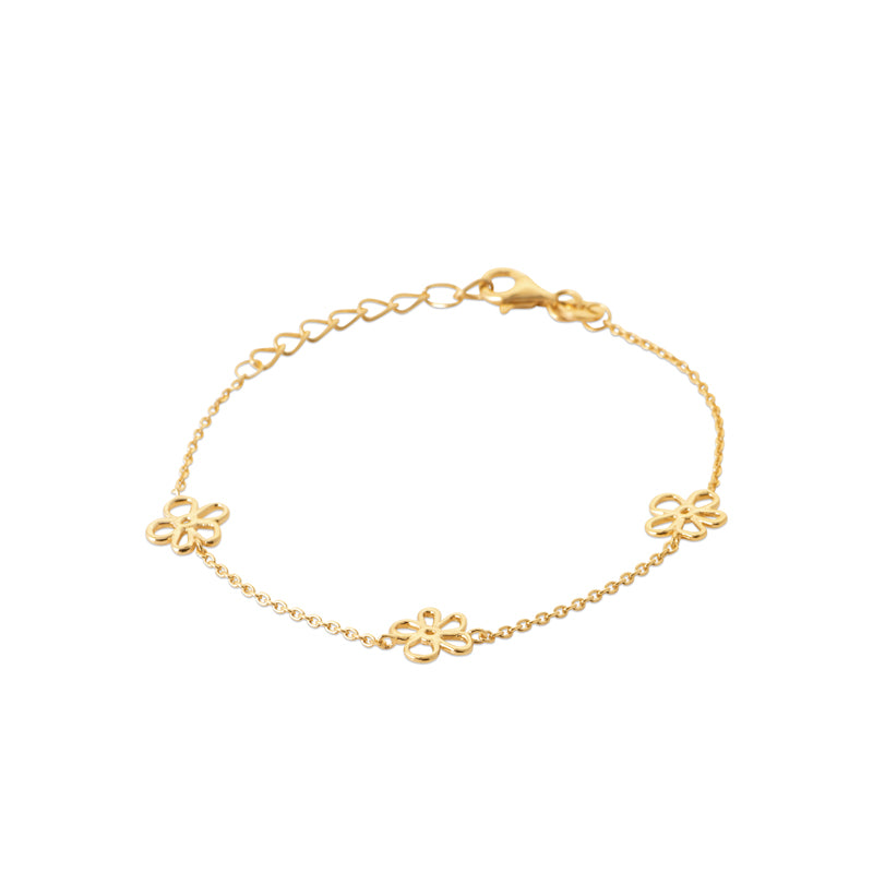 Bracelet Plaqué Or Marguerite - by URBAN