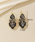Charger l'image dans la galerie, Blossom bijoux - Boucles d’oreilles cœur cristal pendantes – 26AHBOL027
