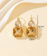 Charger l'image dans la galerie, Blossom bijoux - Boucles d’oreilles dormeuse strass géométrique – 26PEBOL007
