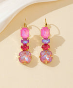 Charger l'image dans la galerie, Blossom bijoux - Boucles d’oreilles pendantes en verre facetté – 26PEBOL003
