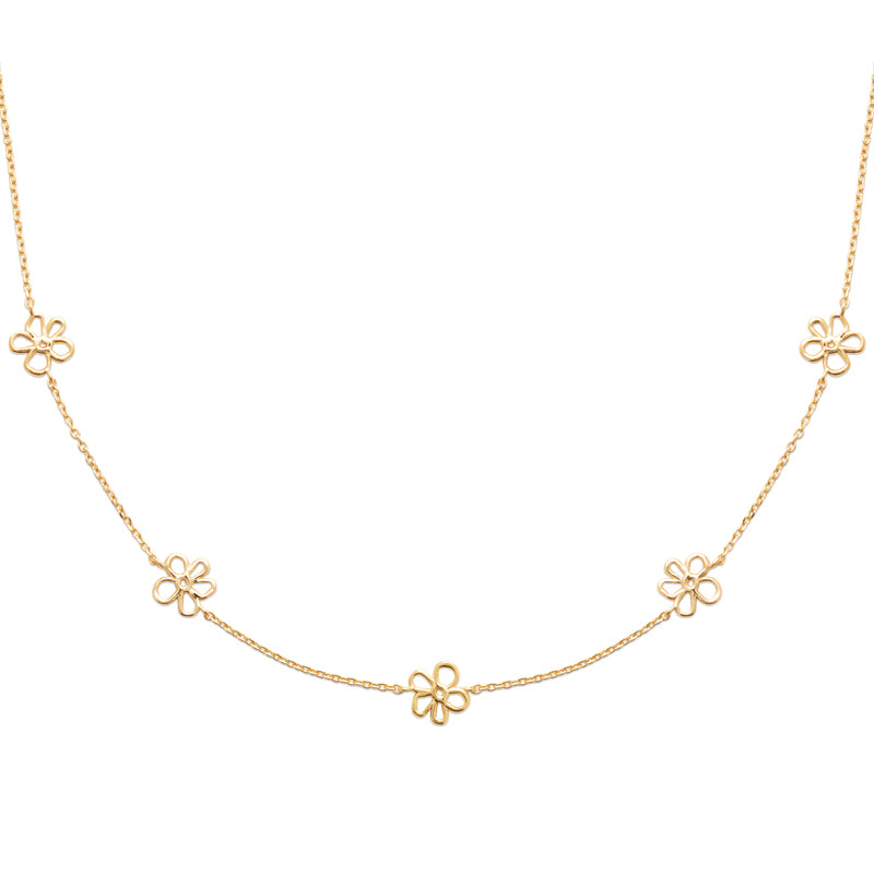Collier Plaqué Or Marguerite - by URBAN